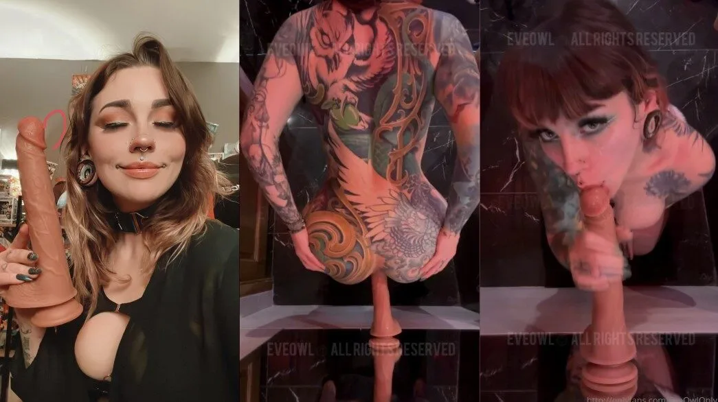 EveOwl Nude Onlyfans Dildo Suck And Fuck Video